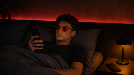 Lentes rojos para dormir: por qué el filtro rojo es la clave para descansar mejor